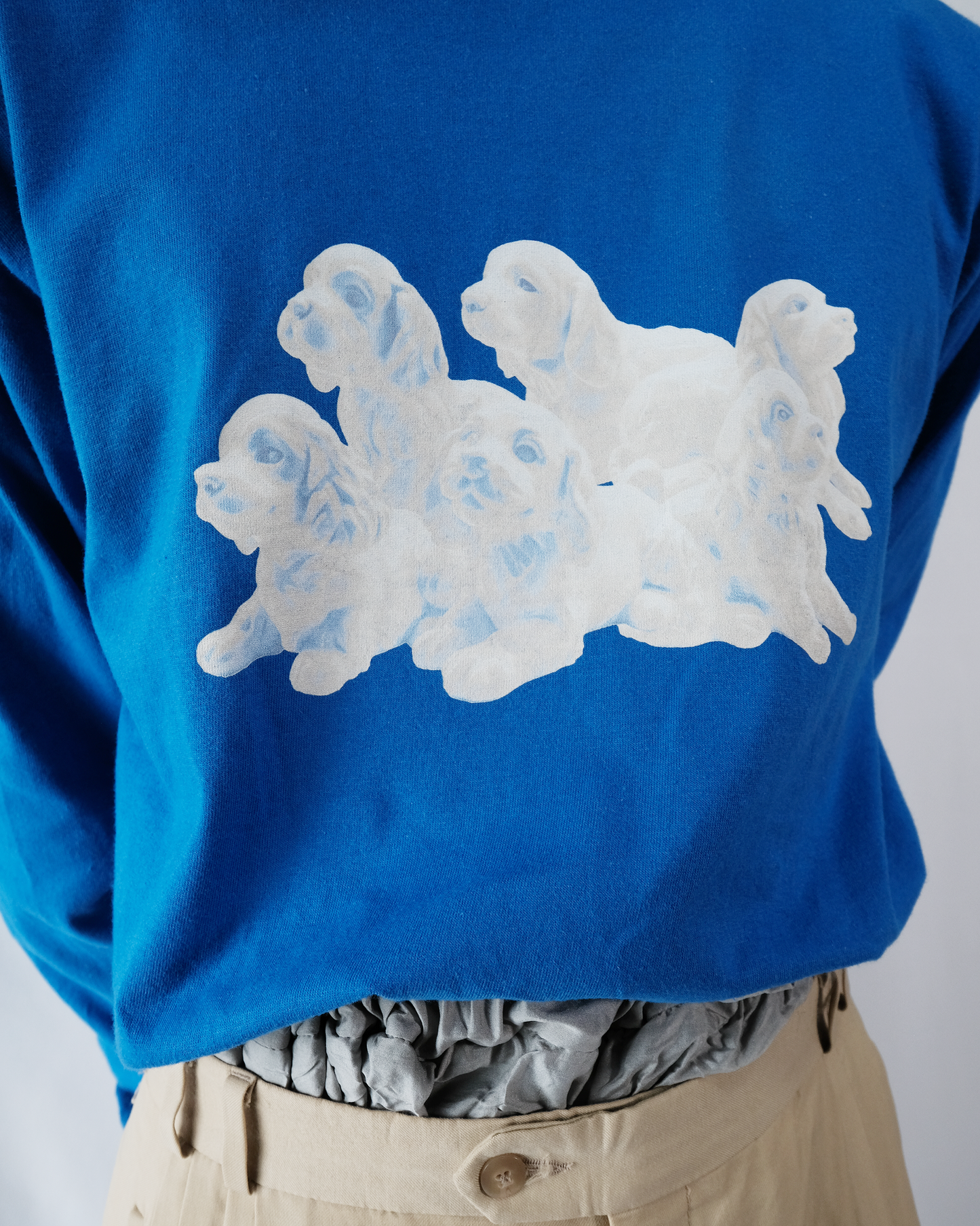 TOUKI Dog long Tshirt / ROYAL BLUE