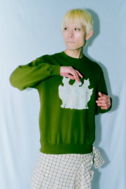 TOUKI CAT Sweat / OLIVE