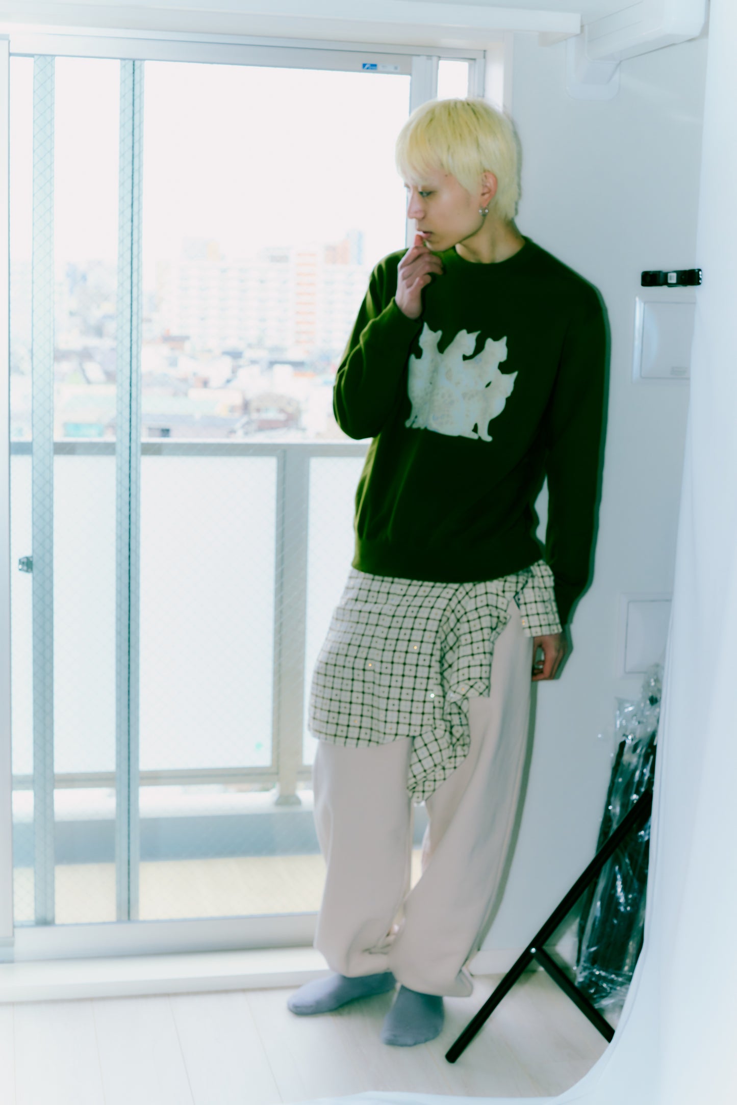 TOUKI CAT Sweat / OLIVE