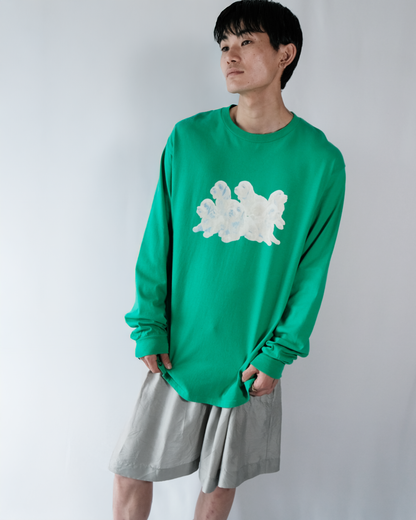 TOUKI Dog long Tshirt / GREEN