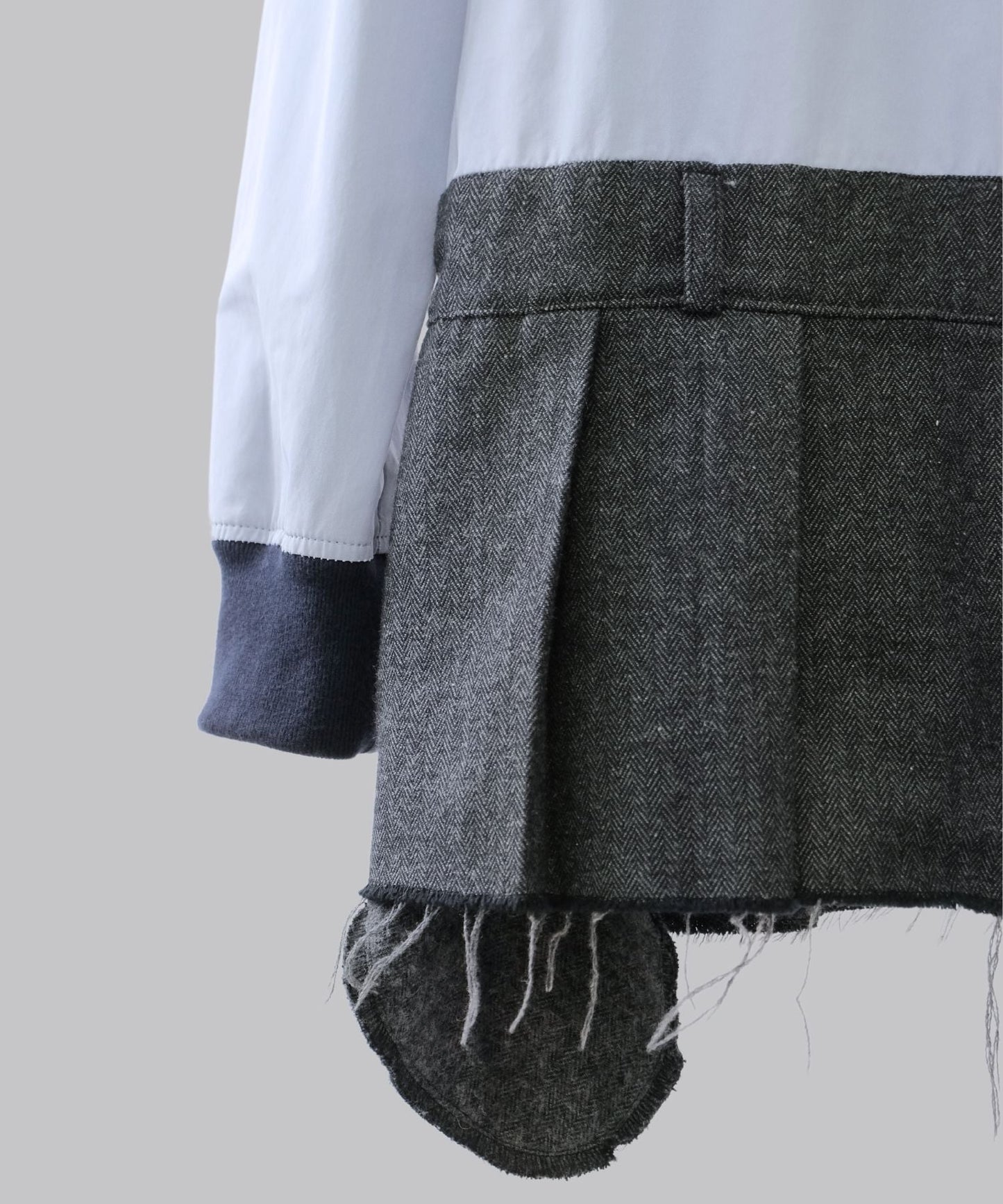 UNION PLEATED DRESS SHIRT / BLUE