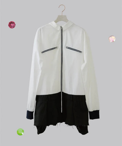 UNION PLEATED DRESS SHIRT / WHITE