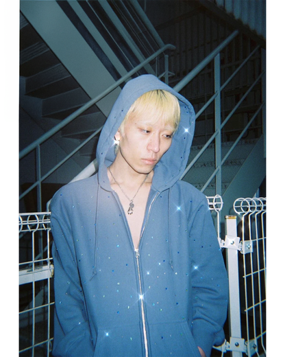 GEM TO COME HOODIE / STONE BLUE