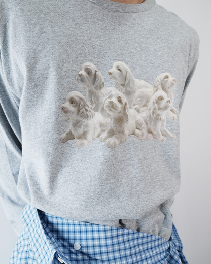 TOUKI Dog long Tshirt  / GRAY