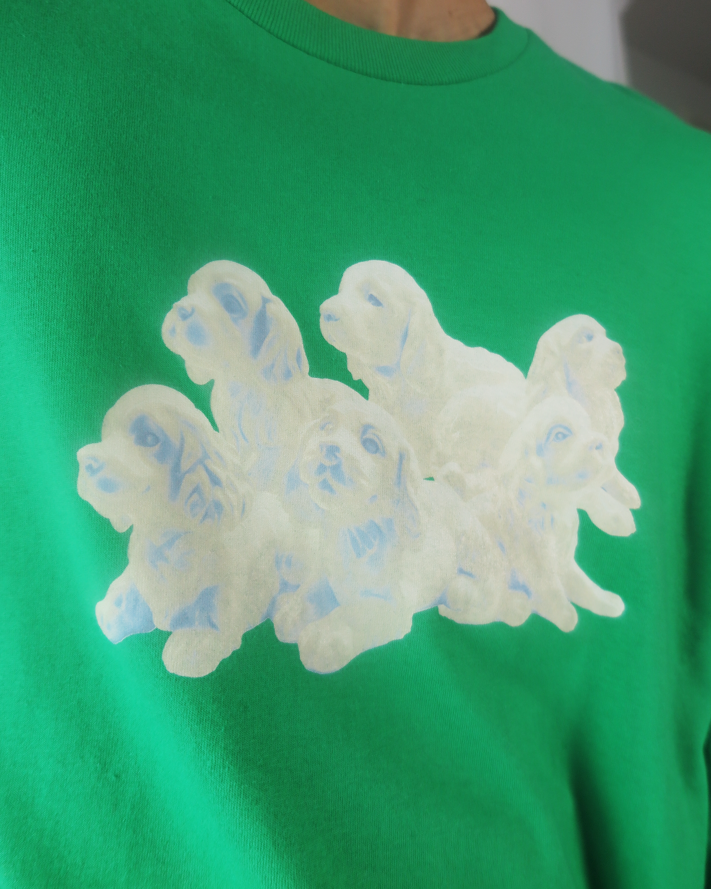 TOUKI Dog long Tshirt / GREEN