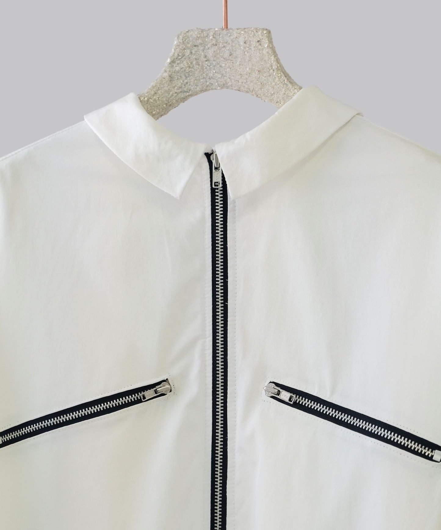 UNION PLEATED DRESS SHIRT / WHITE