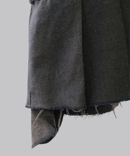 UNION PLEATED DRESS SHIRT / WHITE