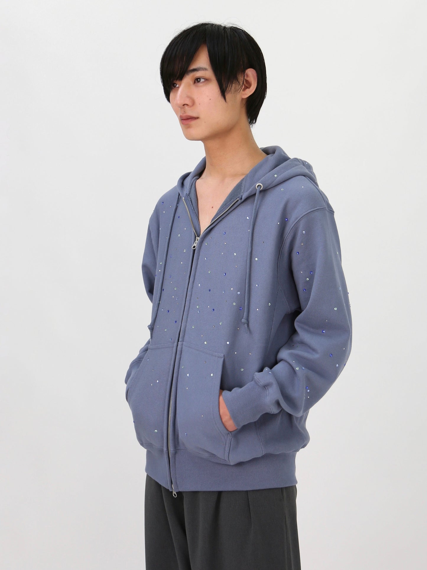GEM TO COME HOODIE / STONE BLUE