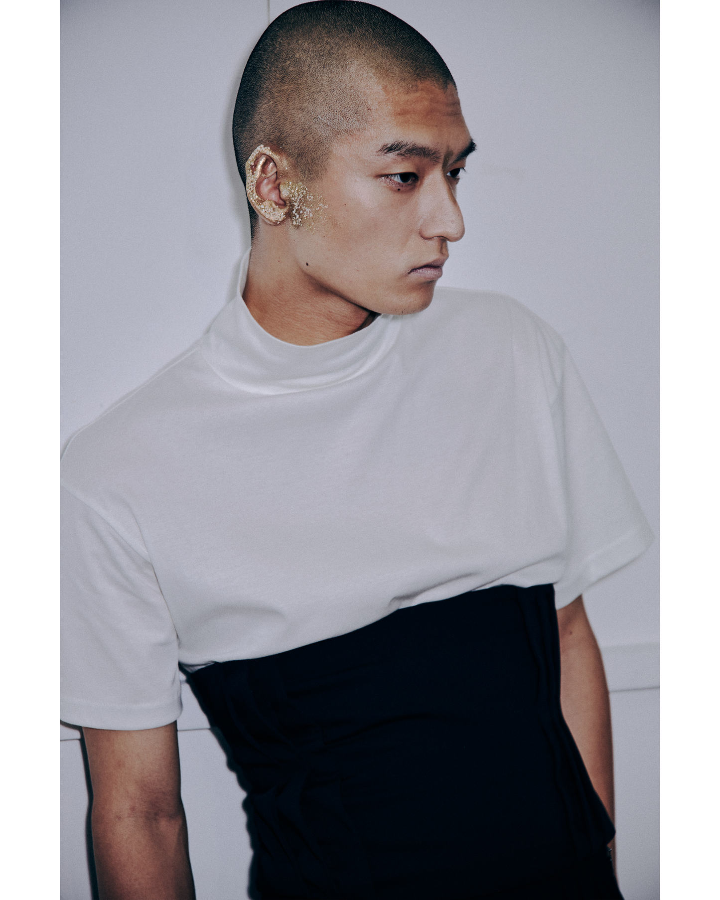 26ss ハイネックTシャツホワイト